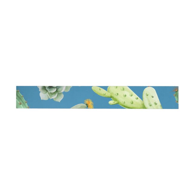 Bande Pour Adresse De Retour Motif Cactus 5 (Individuel)