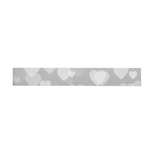 Bande Pour Adresse De Retour Motif de coeur 17 (Individuel)