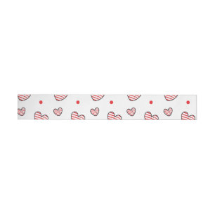 Bande Pour Adresse De Retour Motif de coeur 21