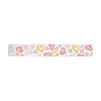 Bande Pour Adresse De Retour Motif de coeur 26