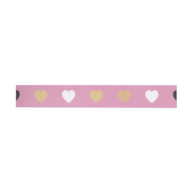 Bande Pour Adresse De Retour Motif de coeur 32 (Individuel)