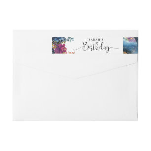 Bande Pour Adresse De Retour Mystic Garden Celestial Birthday Return Adresse