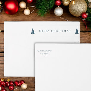 Bande Pour Adresse De Retour Noël festif personnalisé