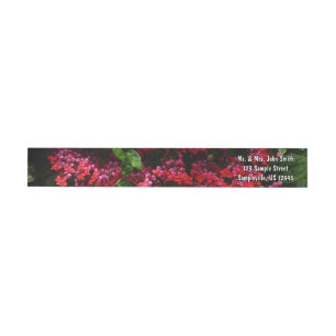 Bande Pour Adresse De Retour Pagoda Flowers Colorful