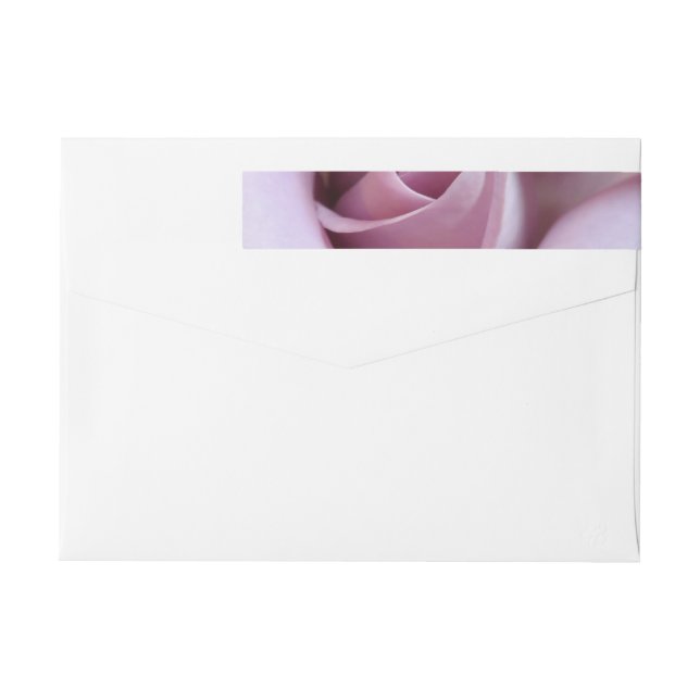 Bande Pour Adresse De Retour Photo du Mariage Rose violet (Dos)