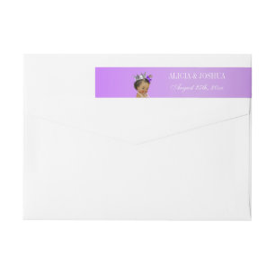 Bande Pour Adresse De Retour Princesse ethnique Lavender Baby