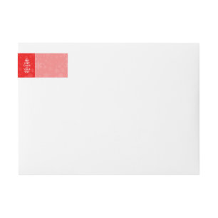 Bande Pour Adresse De Retour Red Accent CONSERVE LE CALME ET VOTRE Texte Créati