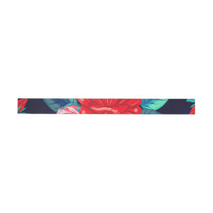 Bande Pour Adresse De Retour Roses aquarelle 14