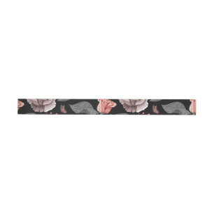 Bande Pour Adresse De Retour Roses aquarelle 15
