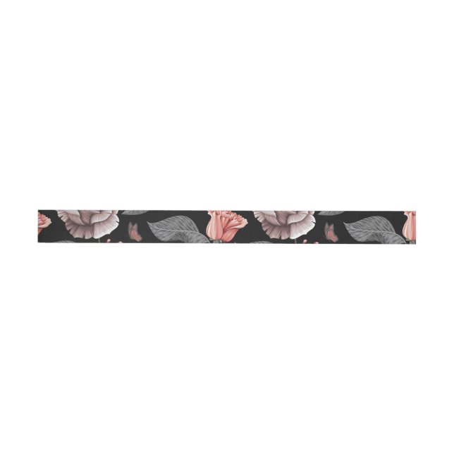 Bande Pour Adresse De Retour Roses aquarelle 15 (Individual)