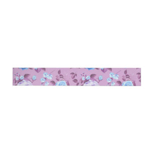 Bande Pour Adresse De Retour Roses aquarelle 18