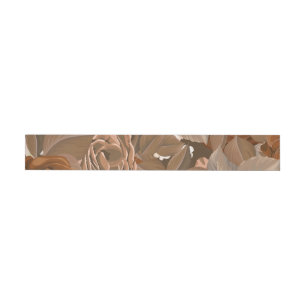 Bande Pour Adresse De Retour Roses d'aquarelle 37