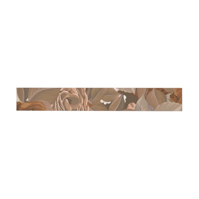 Bande Pour Adresse De Retour Roses d'aquarelle 37 (Individuel)