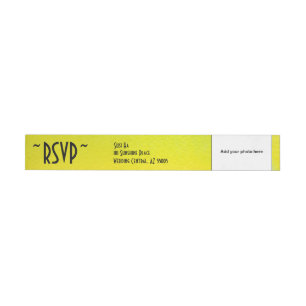 Bande Pour Adresse De Retour RSVP Watercolor Adresse de retour de photo personn