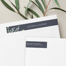 Bande Pour Adresse De Retour Sage d'hiver | Adresse de retour du Mariage
