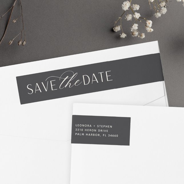 Bande Pour Adresse De Retour Script lisse | Enregistrer l'adresse de retour de  (Créateur téléchargé)