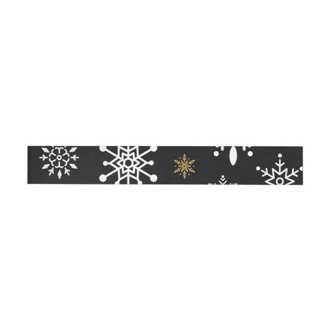 Bande Pour Adresse De Retour Snow Flakes 13 (Individuel)