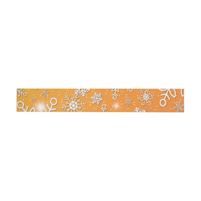 Bande Pour Adresse De Retour Snow Flakes 7 (Individuel)