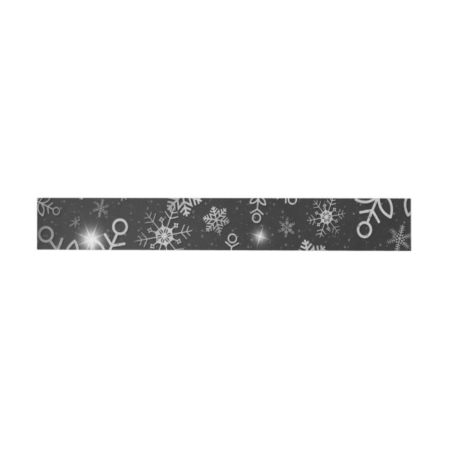 Bande Pour Adresse De Retour Snow Flakes 8 (Individuel)