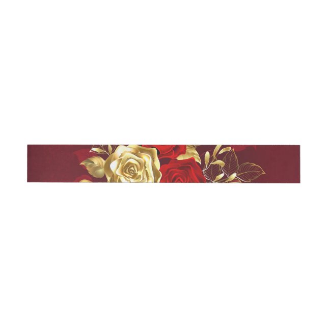 Bande Pour Adresse De Retour Three Jewelry Roses (Individuel)