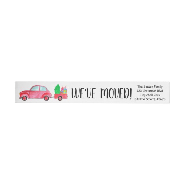 Bande Pour Adresse De Retour We've Moved Christmas (Individuel)