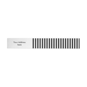 Bande Pour Adresse Drôle Stripes NOIR + votre couleur arrière - plan
