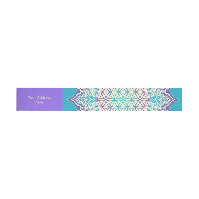Bande Pour Adresse Fleur De Vie - Indien Mandala 2 (Individual)