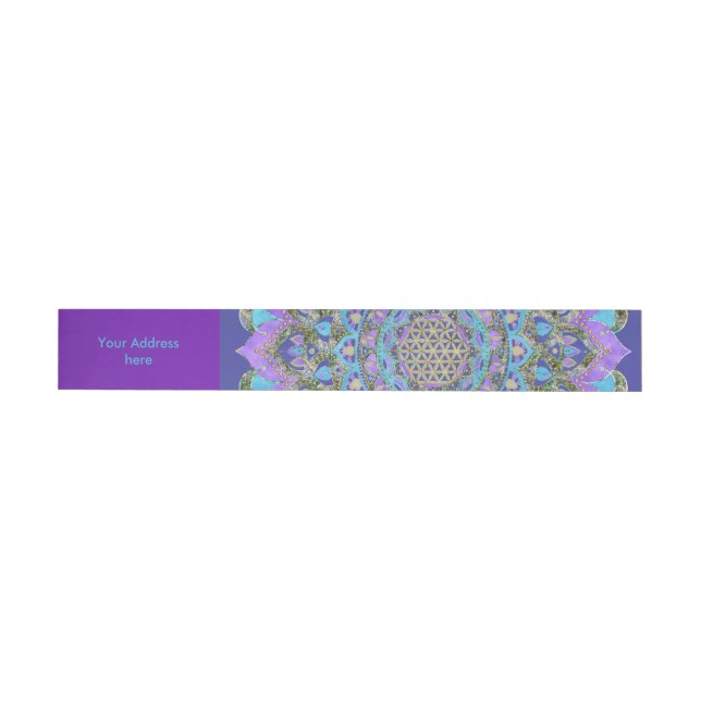 Bande Pour Adresse Fleur De Vie - Mandala India Style 2 (Individual)