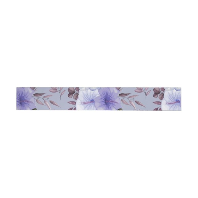Bande Pour Adresse Fleurs aquarelles 27 (Individual)