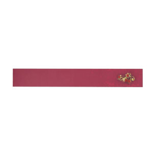 Bande Pour Adresse Golden Treble Clef avec fleurs Roses