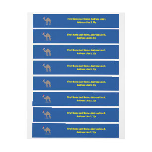 Bande Pour Adresse Joli Camel de Noël personnalisé