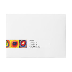 Bande Pour Adresse Kandinsky Farbstudie Cercles Carré Quadrate Art