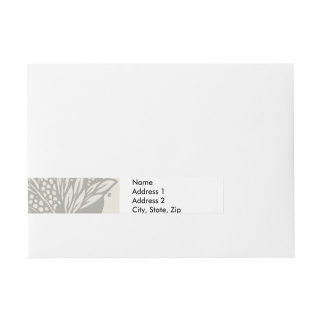 Bande Pour Adresse minimalisme floral Art nouveau (Devant)