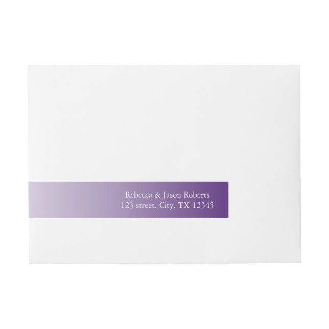 Bande Pour Adresse moderne romantique été lilac ombre violet (Devant)