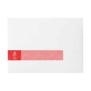 Bande Pour Adresse Red Accent CONSERVE LE CALME ET VOTRE Texte Créati