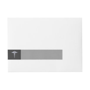 Bande Pour Adresse Symbole Médicale Chrome Caduceus Fibre de carbone 