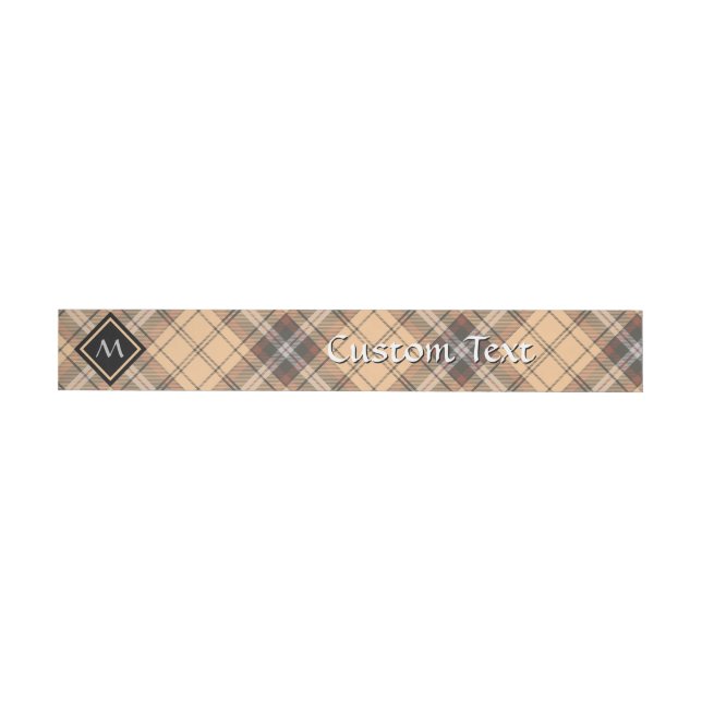 Bande Pour Adresse Tartan beige et Brown (Individual)