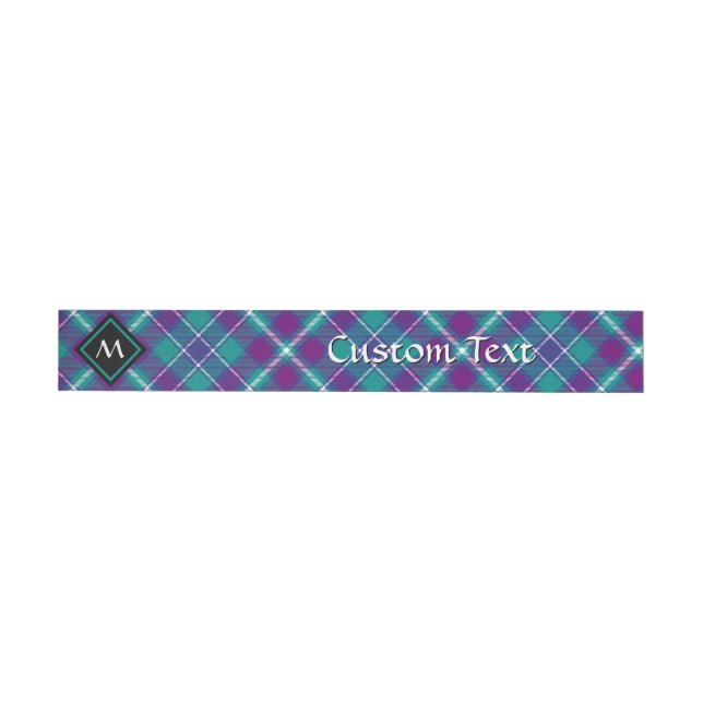 Bande Pour Adresse Tartan vert de mer, violet et bleu (Individual)