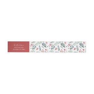 Bande Pour Adresse Winter Botanical Elegance Holiday Retour Adresse :