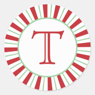 Bande sucre de canne   Sticker Monogramme de vacan