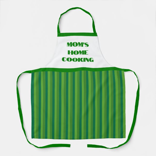 Bande verte simple tablier de Cuisine de la mère (Recto)