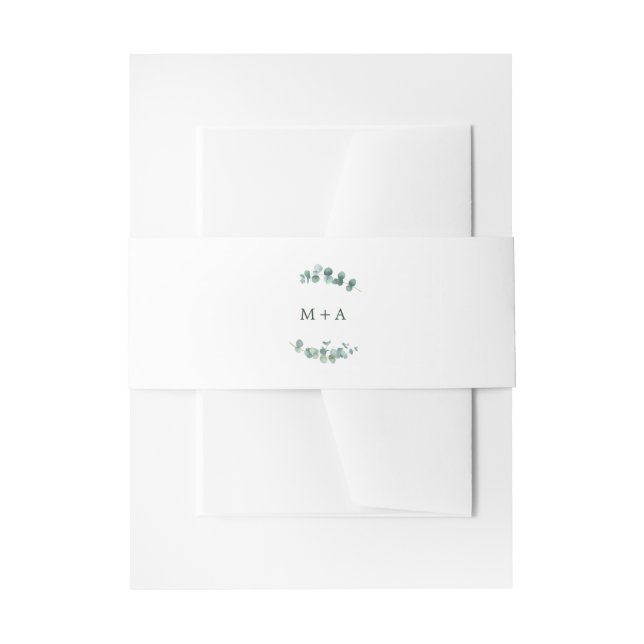 Bandeau De Faire-part Adélaïde Mariage Monogramme (Devant example)