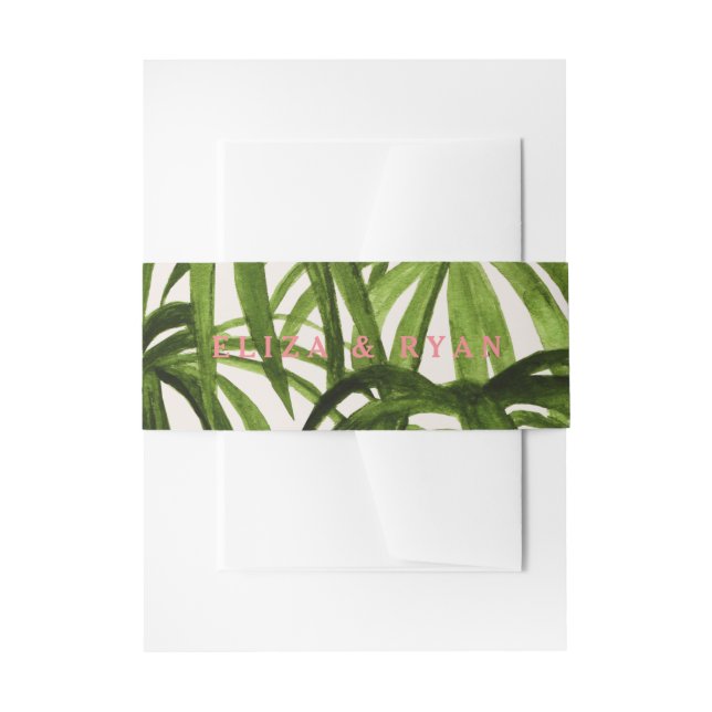 Bandeau De Faire-part Amour tropical/enveloppe (Devant example)