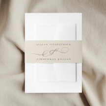 Ampersand élégant Charbon Beige Charbon Le Mariage