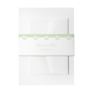Bandeau De Faire-part Ancre marine verte à la menthe