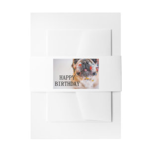 Bandeau De Faire-part anniversaire frenchie