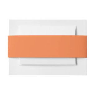 Bandeau De Faire-part Apricot de mangue orange solide