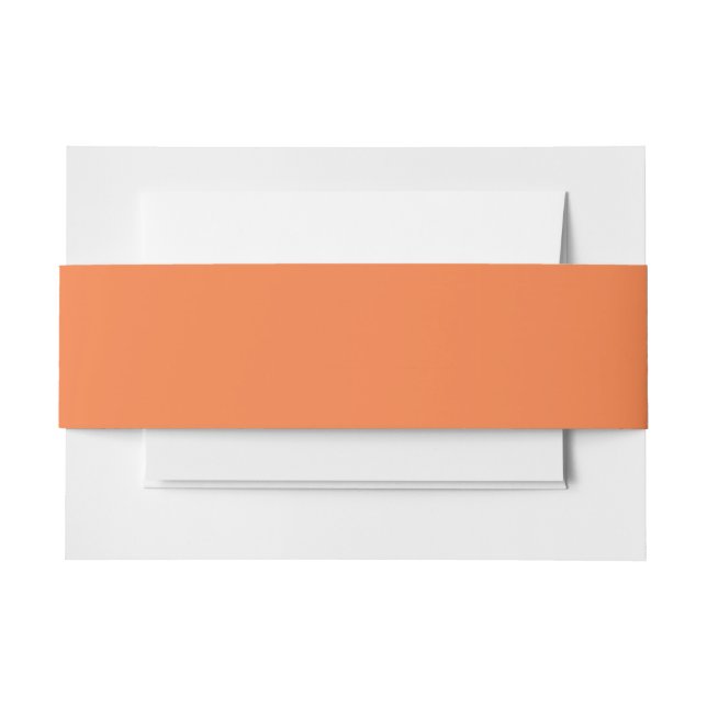 Bandeau De Faire-part Apricot de mangue orange solide (Devant Example)