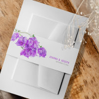 Aquarelle botanique violette bougainvillière perso
