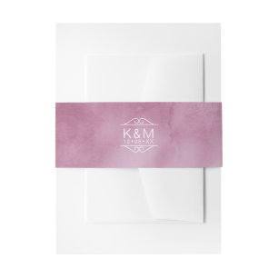 Bandeau De Faire-part Aquarelle Mariage Table Lilac ID654